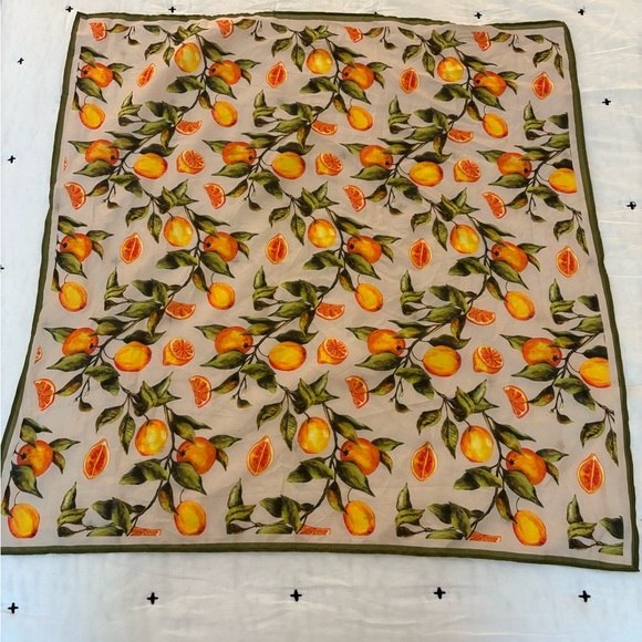 Anthropologie Lemon Head Scarf - Picture 2 of 4